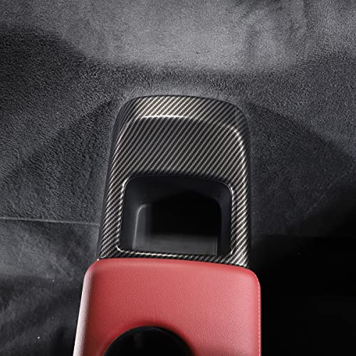 Fgtagtal Compatible with Toyota Supra GR A90 A91 MK5 2019-2026 Armrest Storage Compartment Trim Cover, ABS Storage Organizer Frame Cover Between Seat, Carbon Fiber Pattern by Fgtagtal - Used condition - Image 2
