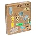 Produktbild Re Cycle Me DEFG1130 Recycling Bastelspaß Jungle, Bastelset für 8 Dschungel Modelle, Kreativset für Kinder ab 4 Jahre, Set zum Basteln mit Haushaltsmaterialien, Recycle Mich, Bastelmix