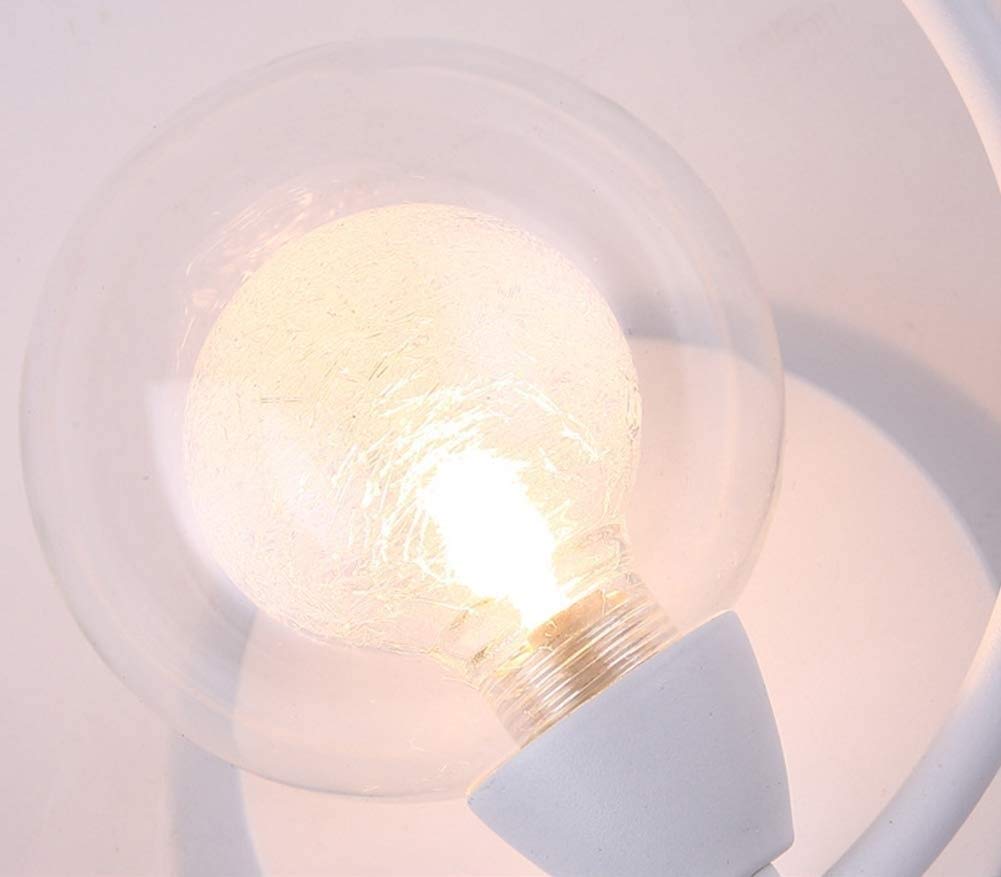 Creativo Anello Bianco Decorazione in Metallo Lampada da Parete semplicità Moderna Ristoranti Lampada da Parete per Interni Comodino Soggiorno Cucina Sala Studio Corridoio Sconce G9