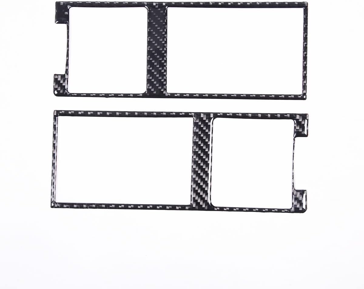 Fit for Mercedes-Benz G 2013 2014 2015 2016 2017 2018 Auto Real Soft Carbon Fiber Side Air Vent Stickers Car Interior Accessories