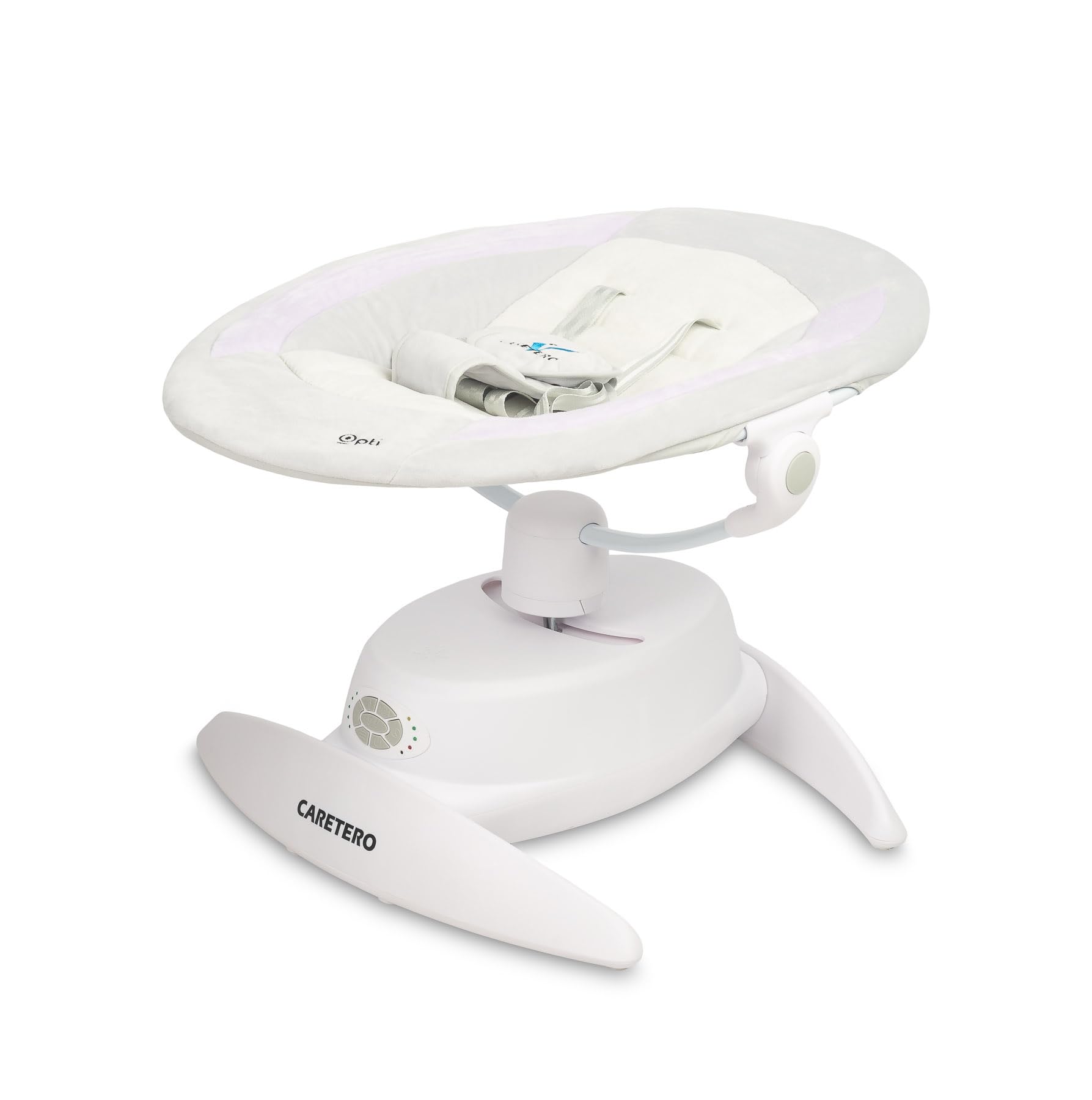 CARETERO - Transat Électrique Opti - Balancelle Électronique avec Trois Modes de Fonctionnement - 360 Degrés - Moustiquaire - Panneau de Contrôle Intuitif - Rotation 360 Degrés - Violet