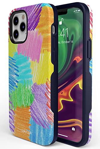 Casely Iphone 12 Pro Max Case | Compatible With Magsafe | Scribble Me That | Crayola Rainbow Pencil Case #TOP5