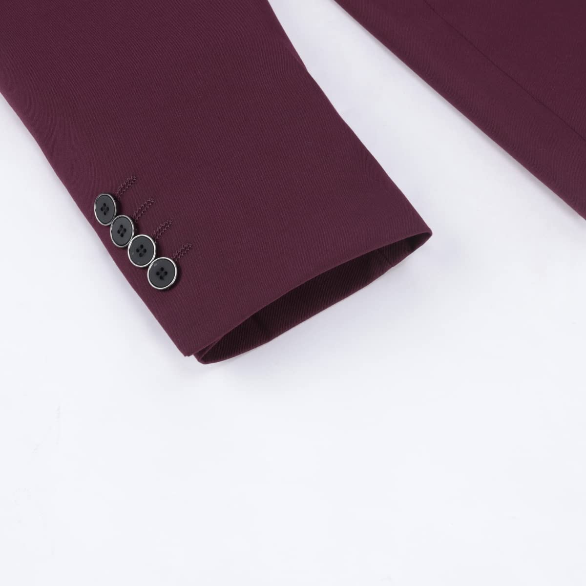 Sliktaa Abiti da uomo Set da 3 pezzi Slim Fit monopetto un bottone Abito smoking formale da sposa Business Performance Blazer Gilet Pantaloni
