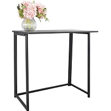 Foldable Desk Small Computer Desk for Small Spaces 31.5 inch Computer Desk Space Saving Collapsible Table for Home Office Small Desk Workstation Black
