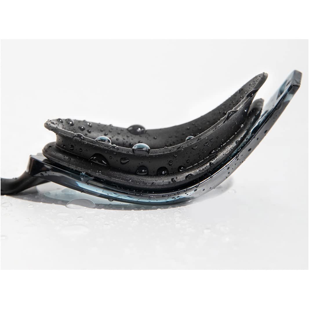 Professionelle wasserdichte Beschichtung, klare doppelte Antibeschlag-Schwimmbrille, Anti-UV-Brille für Herren und Damen, mit Etui (Farbe: Schwarz, Größe: Einheitsgröße) (Schwarz, Einheitsgröße)