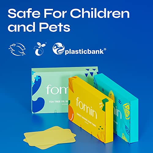 Fomin - Antibacterial Paper Soap Sheets For Hand Washing - (300 Sheets) Unscented Portable Travel Soap Sheets, Dissolvable Camping Mini Soap, Portable Soap Sheets #TOP2