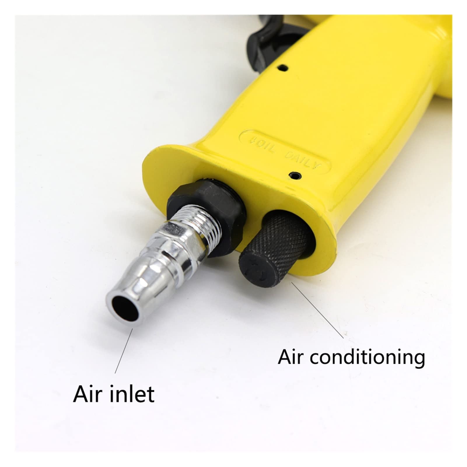 120mm Air Hammer Professionelle Handheld Pistolen Gas Schaufeln Kleiner Rostentferner Pneumatische Werkzeuge mit 4 Meißel Set Abplatzendes Nieten | Derusting head