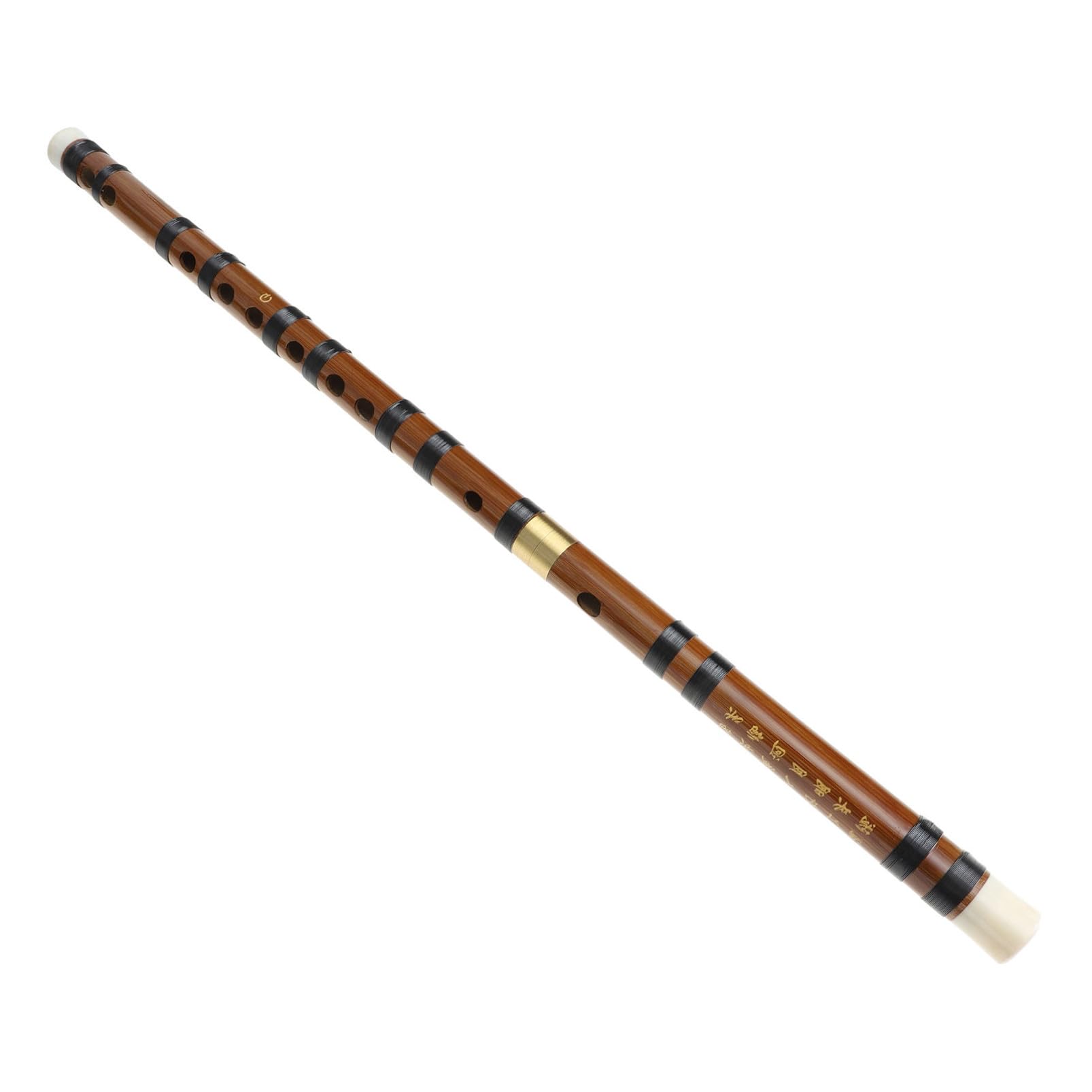 YARNOW Flûte en Bambou Détachable de Style Rétro, Ton Précis et Prise en Main Confortable, Instrument Traditionnel pour Débutants en Musique
