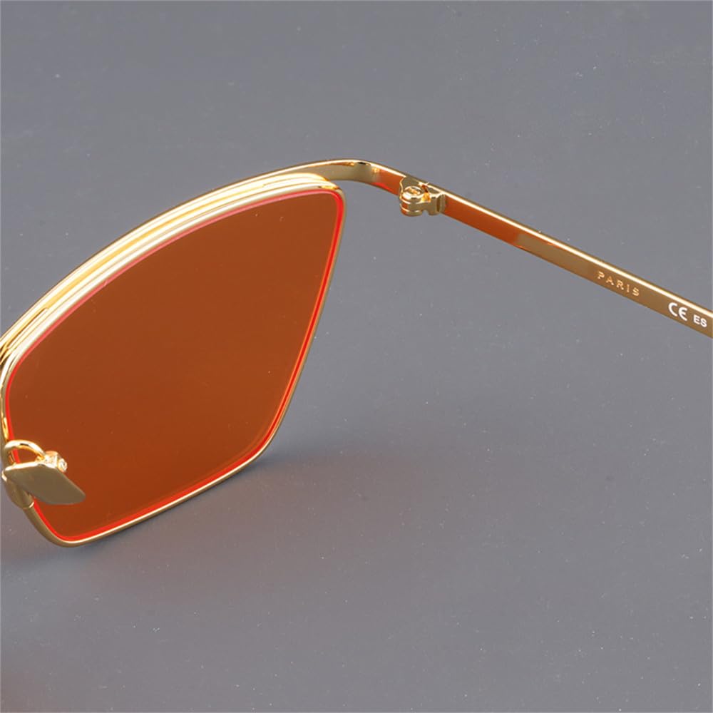 Gafas de sol de ojo de gato para mujer, gafas solares versátiles de lujo para hombres, sombrilla