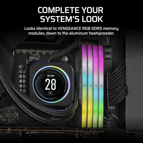 CORSAIR VENGEANCE RGB DDR5 Light Enhancement Kit (No Physical Memory) – Grey - Image 5