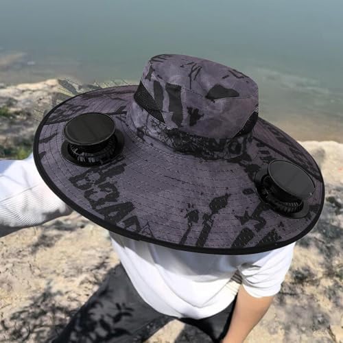 Chapeau à ventilateur solaire pliable contre la chaleur du golf - 2