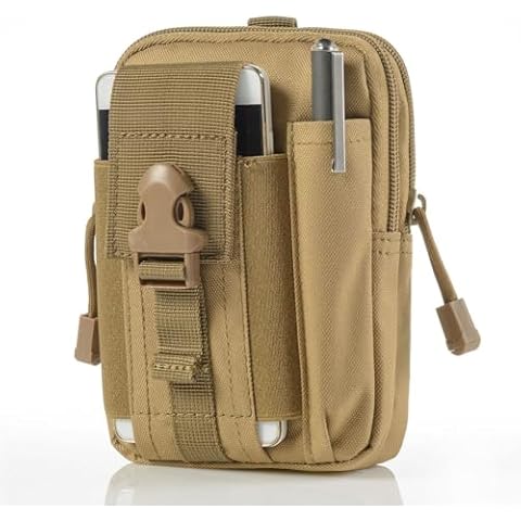 Outdoor Tactical Waist Bag Molle Pouch Military Hip Waist Compact Belt Bag Pouch Wallet Camping Phone Power Bank Camping Hiking Gear Tool Organizer Cover