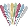15 PCS Novelty Feather Pens Funny Fancy Artificial Feather Gel Pens Black Ink Stylish Women Quill Writing Pens For Home School Office Bithday Christmas Party Gift Wedding Bridal