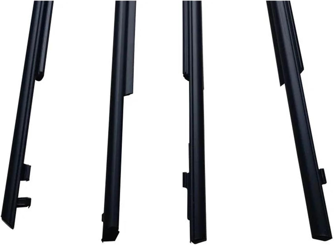 ウェザーストリップ に適合する プリウス 2004-2015用 ブラック カーサイドウィンドウガラスシールモールディングトリム 4個
