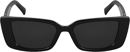 Sunwear Retro Rectangle Sunglasses Women and Men Vintage Small Square Sun Glasses