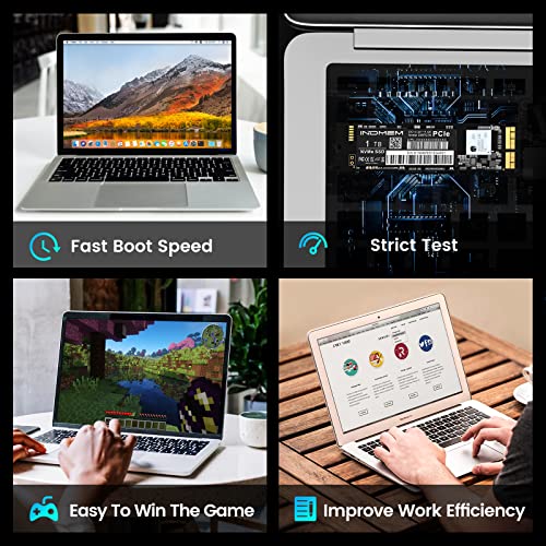 Pcie Nvme Gen3X4 Ssd 1Tb 512Gb 256Gb 128Gb 3D Tlc Nand Flash Hard Drive Ssd Replacement For Macbook Air 2013-2017, Macbook Pro Retina 2013-2015, Imac 2013-2017, Mac Pro 2013, Mac Mini 2014 (1Tb) #TOP4