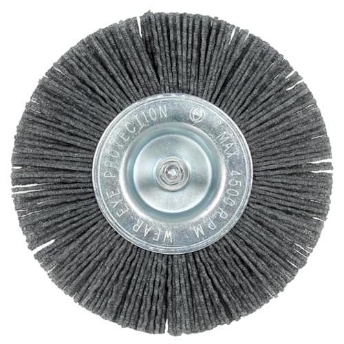 Original Einhell Brosse en nylon pour joints (accessoire pour nettoyeur de joints, largeur de nettoyage 10 mm, diamètre 110 mm, pour nettoyeur de joints sans fil GE-CC 18/110 Li E-Solo Einhell)