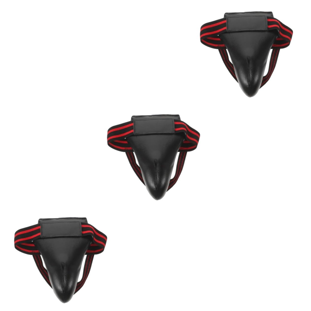 BESPORTBLE 3pcs Taekwondo Crotch Guard Professional Wear-resistant Groin Protector for Boxing Martial Arts