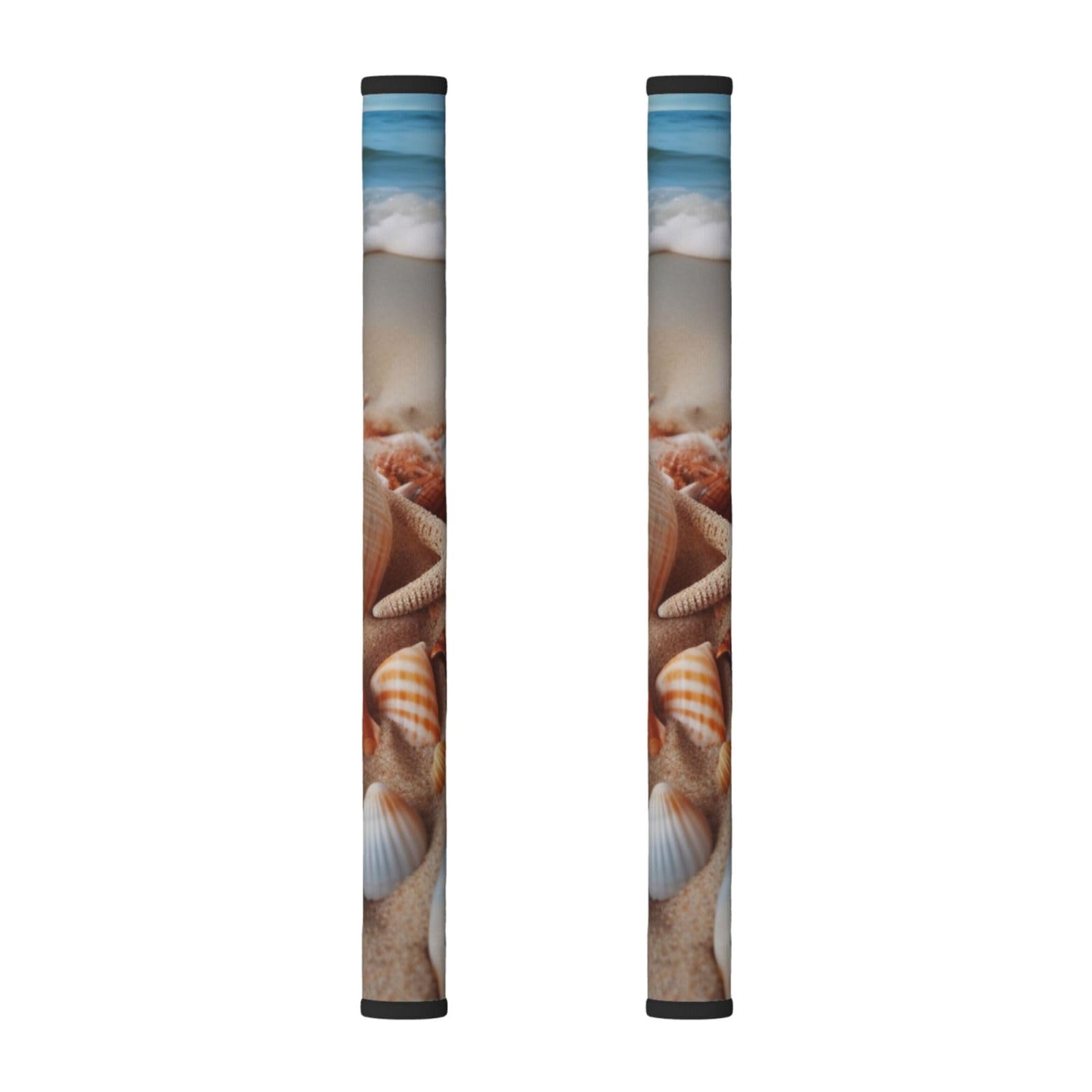 VGFJHNDF Refrigerator Door Handle Covers 2-Pack, Seashell Landscape Printed Protect and Decorate for Fridge Ovens Dishwashers