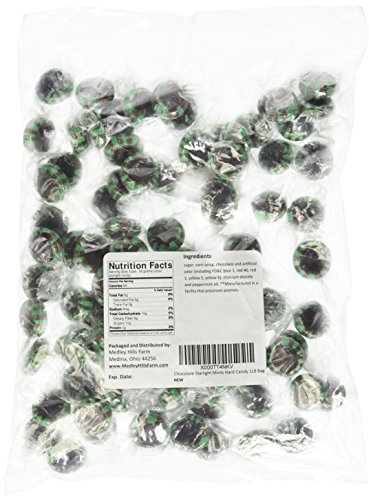 Chocolate Starlight Mints Hard Candy 1LB Bag