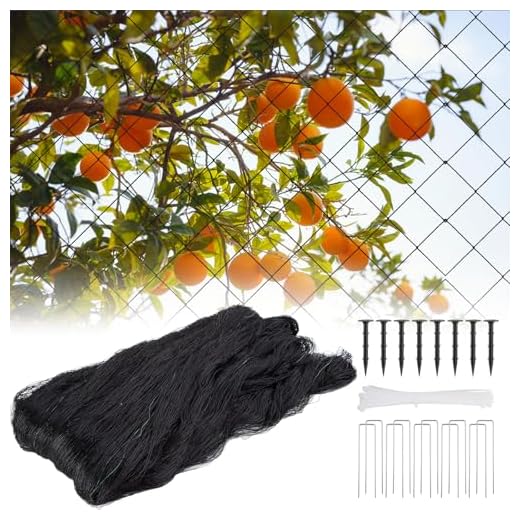 SPORTYOUTH Bird Netting for Garden 25x25 ft, 3/4" Square Mesh Heavy Duty Nylon Chicken Coop Poultry Hawk Aviary Netting for Blueberry Bushes Fruit Trees Vegetable Against Birds Deer Squirrels