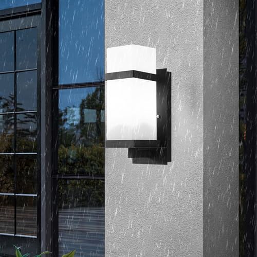 Lampe murale IP65 étanche avec éclairage LED blanc puissant pour une sécurité optimale nocturne