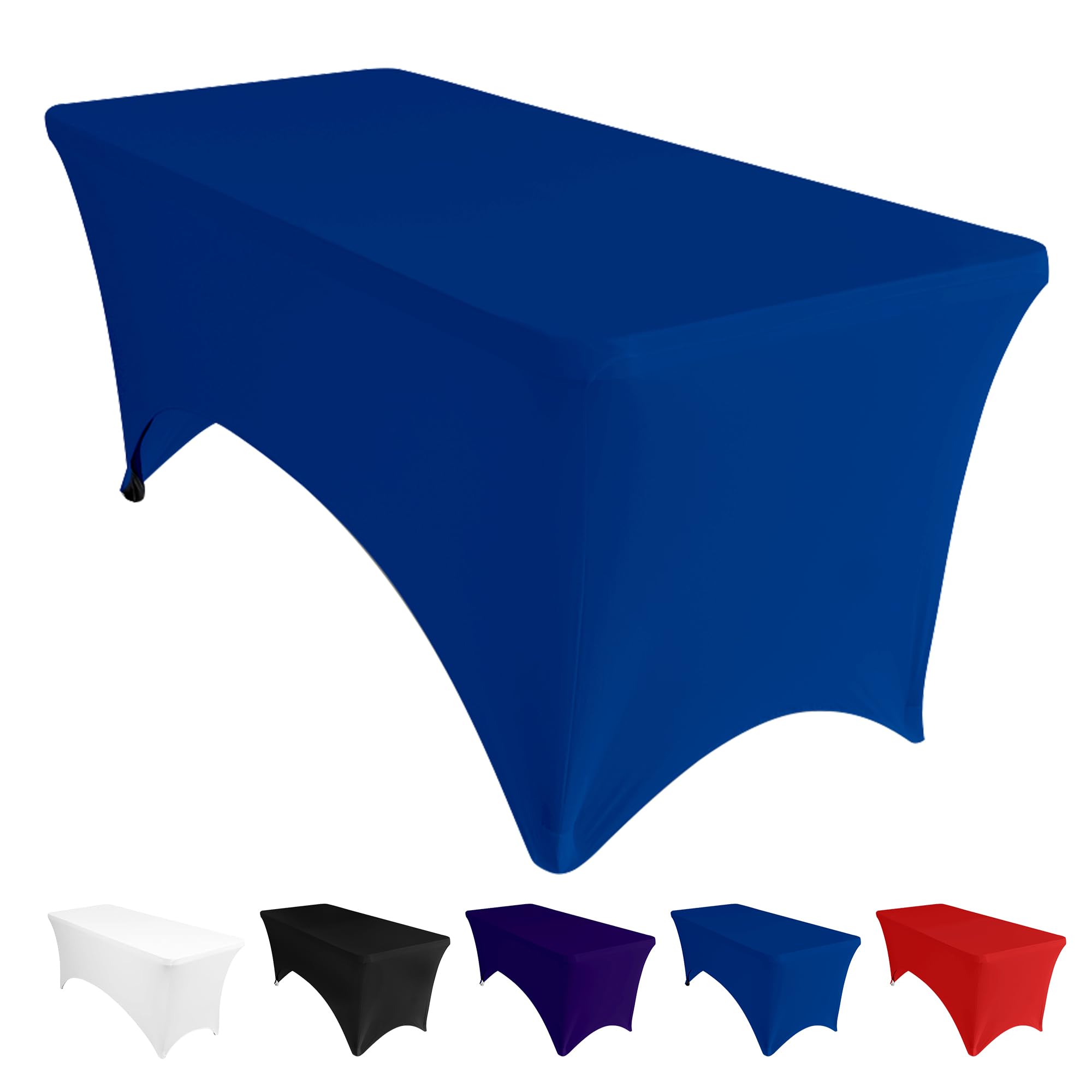 Lot de 5 nappes rectangulaires extensibles élasthanne qualité galerie