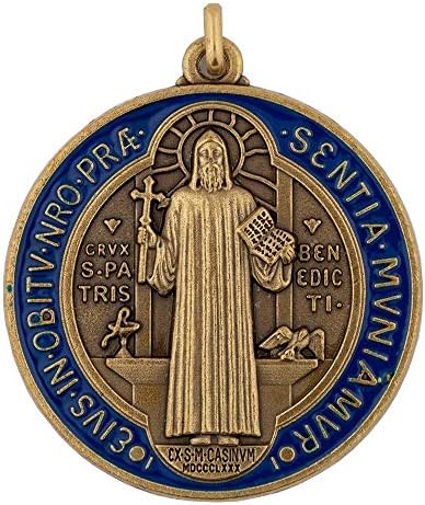 VILLAGE GIFT IMPORTERS Saint Benedict Medal and Information Card | Beautiful Craftsmanship | Patron Saint of Europe