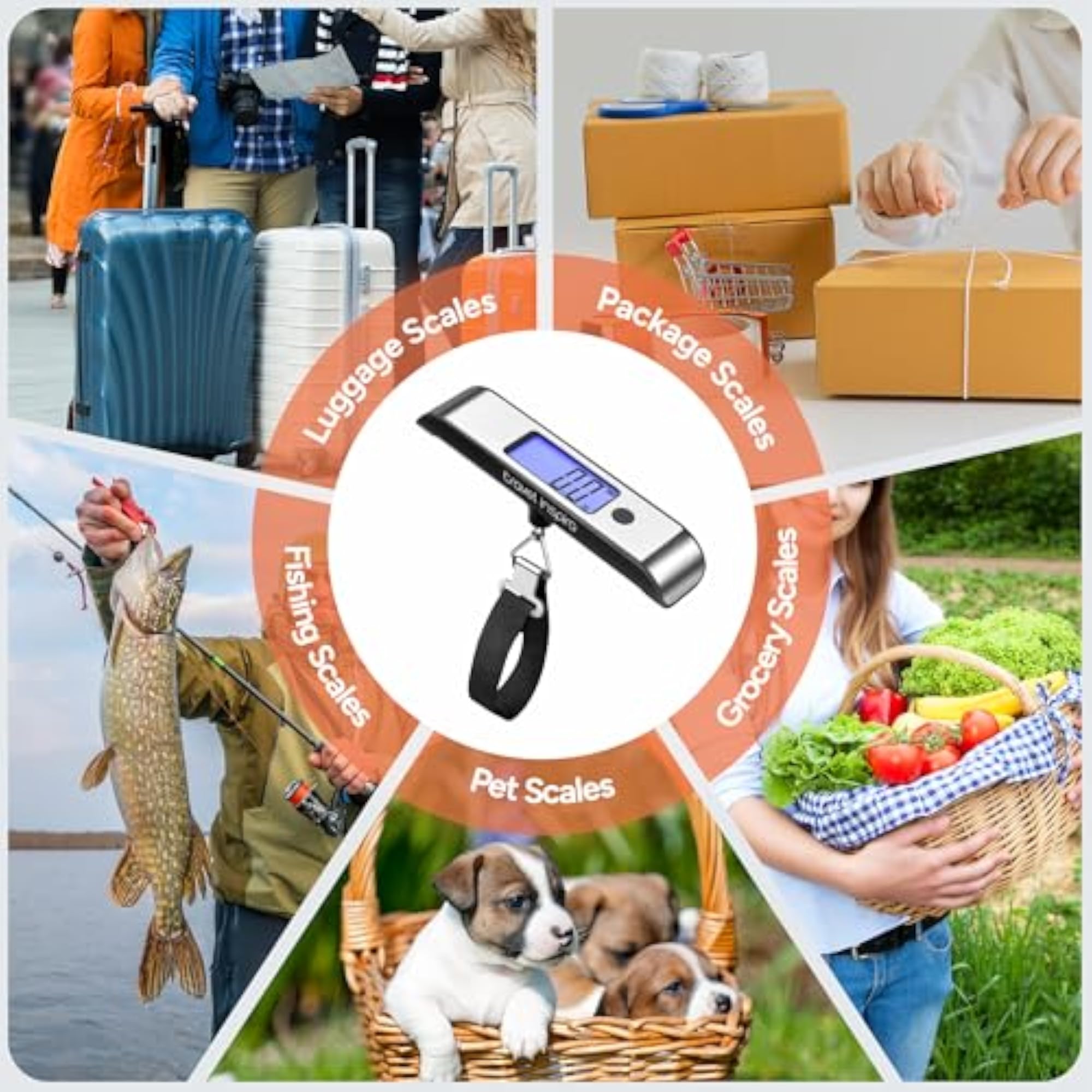 Rechargeable Luggage Scale with USB-C Charging