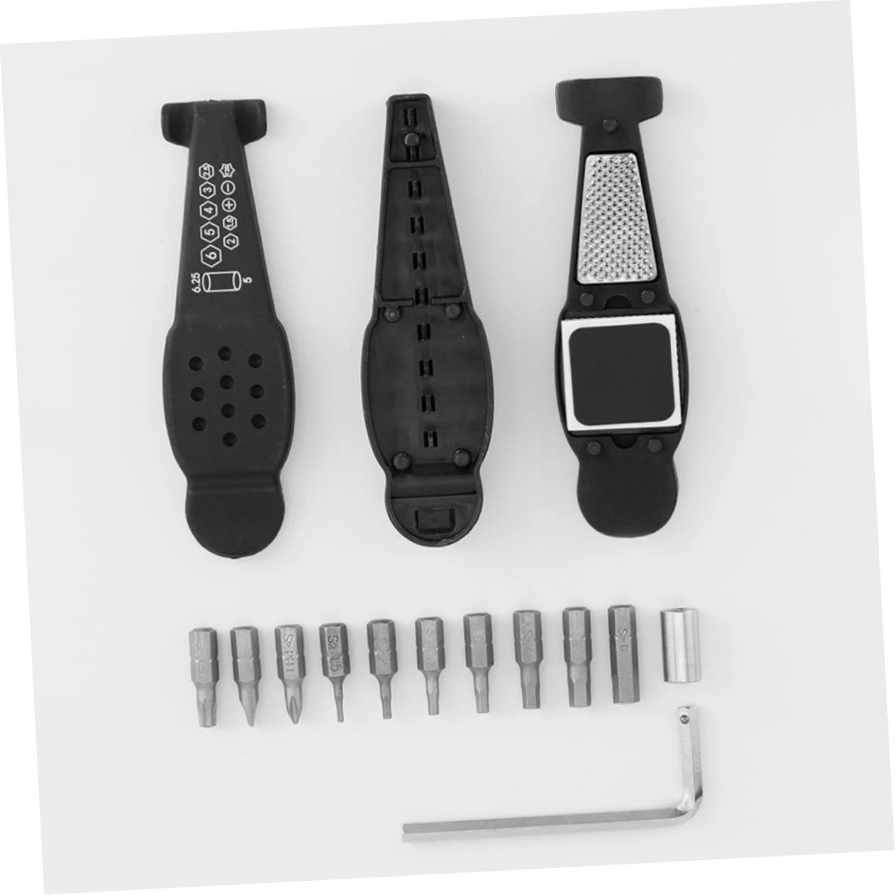 Toyvian Reifenreparaturpumpen -Werkzeug -Kit Bausatz Fahrrad Reifenheber Fahrradreifen Fahrrad Speichenschlüssel Fahrradreparaturhebel Werkzeug zur Reifenreparatur Kunststoff-Nylon