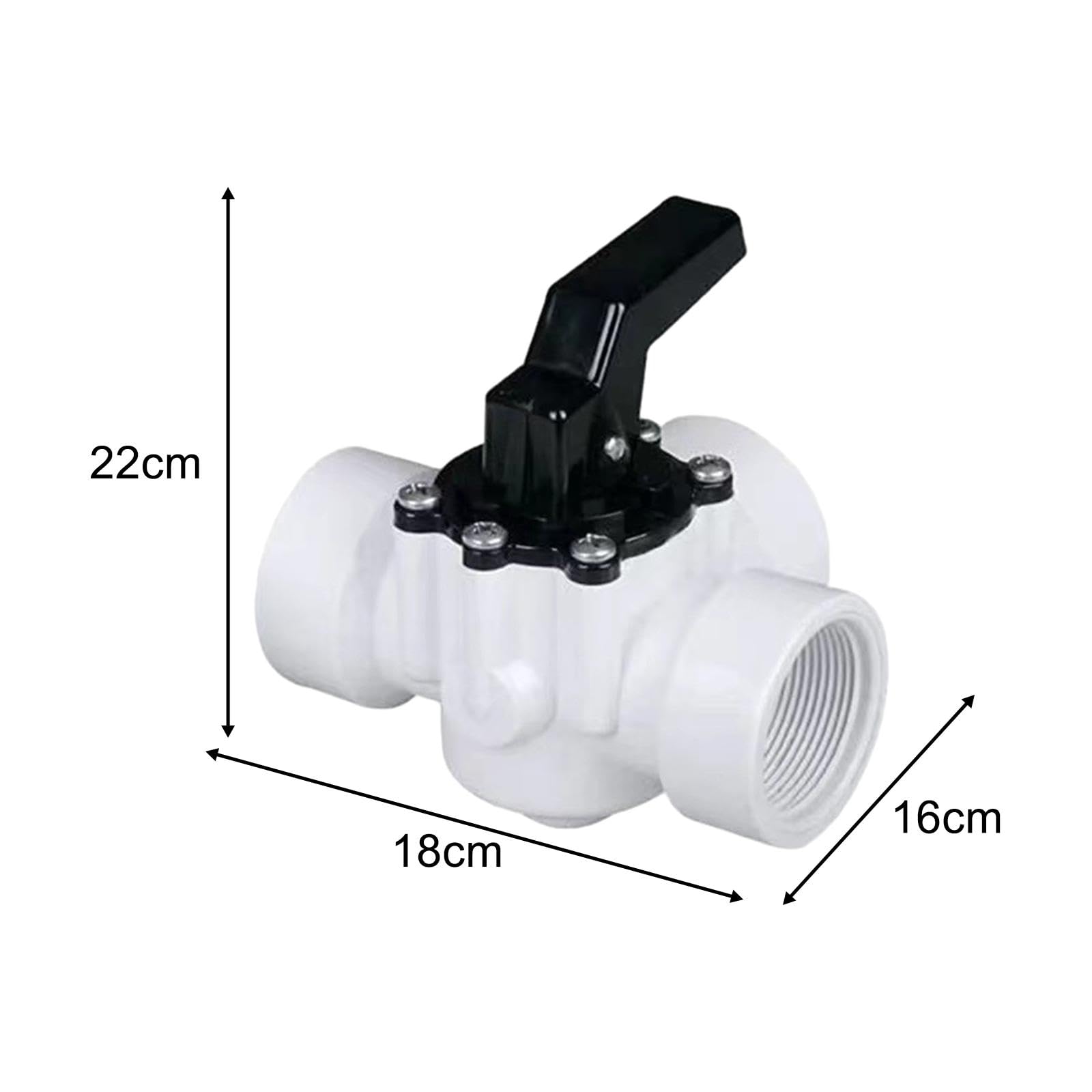 Válvula Desviadora de 3 Vías para Mangueras de Piscina, Rosca Interna de 1 1/2 Pulgadas, Desviadora de Piscina