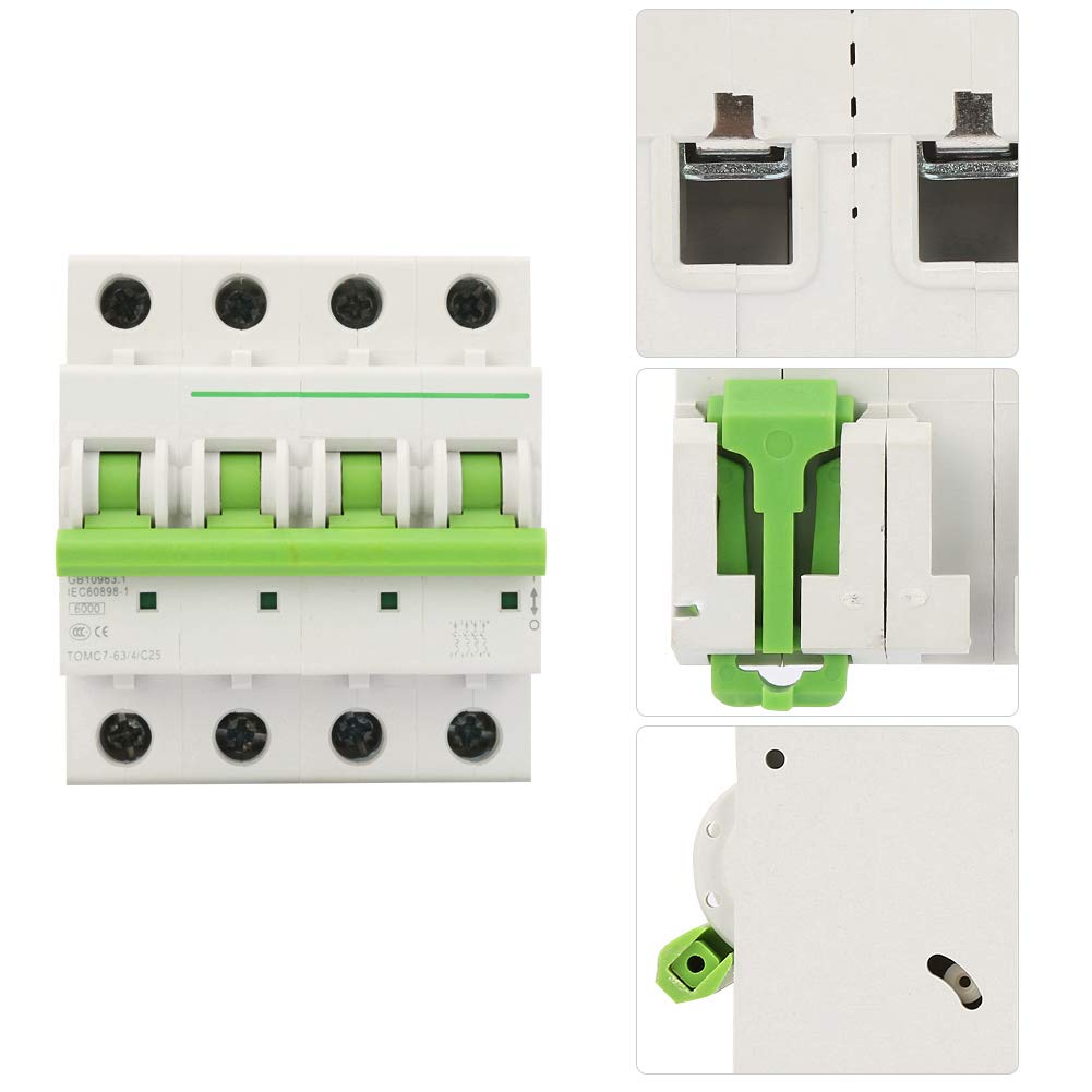 IEUMJNAT 4P Circuit Breaker, Sensitive Flame- for Industrial for High-Rise for Commercial for Residential
