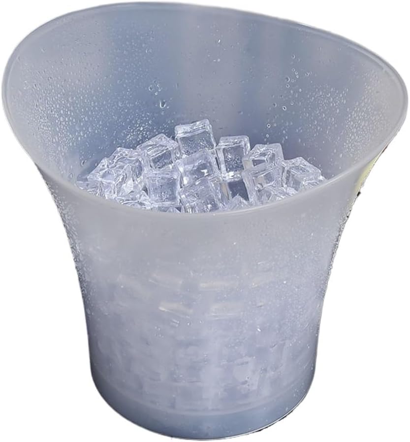 Dazzle Colorful Glowing Beer Ice Bucket 5L Champagne Bar KTV Plastic