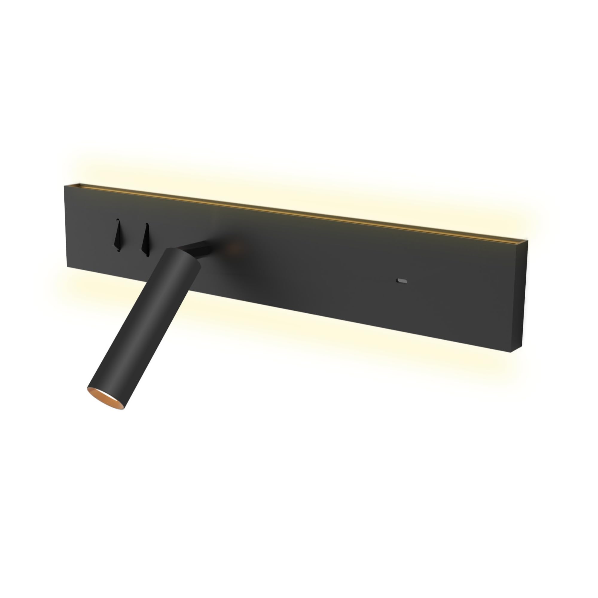 kalb I Avay Bett-Panel mit USB-C, Moderne LED Wandlampe, Flexibles Leselicht mit Lademöglichkeit, Nachtlicht für Schlafzimmer, Energiesparende USB-C Nachttischlampe & Spot schwarz (Rechte Seite)
