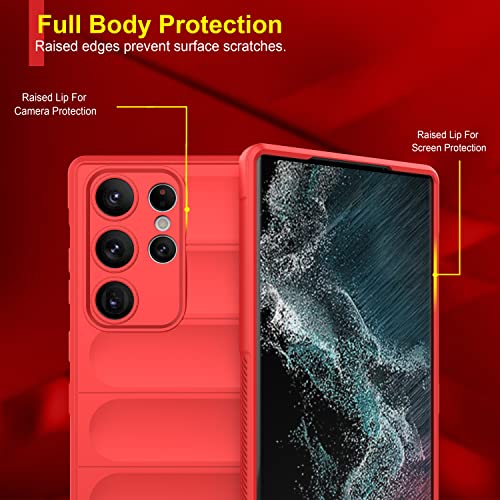 Image of Zapcase Back Case Cover for Samsung Galaxy S26 Ultra 5G | Compatible for Samsung Galaxy S26 Ultra 5G Back Cover | Liquid Silicon Magic Case with Camera Protection | Red