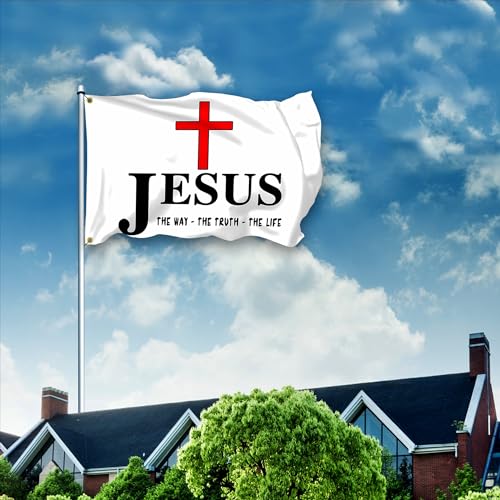 Drapeau de Jésus pour Pâques, cadeau chrétien unique de maison - 2