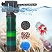 Oiibo Aquarium Filter Replacement Accessories, Fish Tank Filter Replacement Parts, Including 3 Sponge, 1 Bag of Ceramic Bio & 1 Bag of Carbon