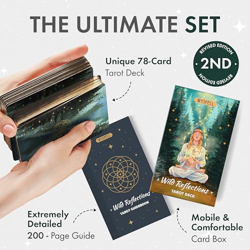 image for Wyspell Wild Reflections Tarot Cards: Nature-Inspired Tarot Cards with
