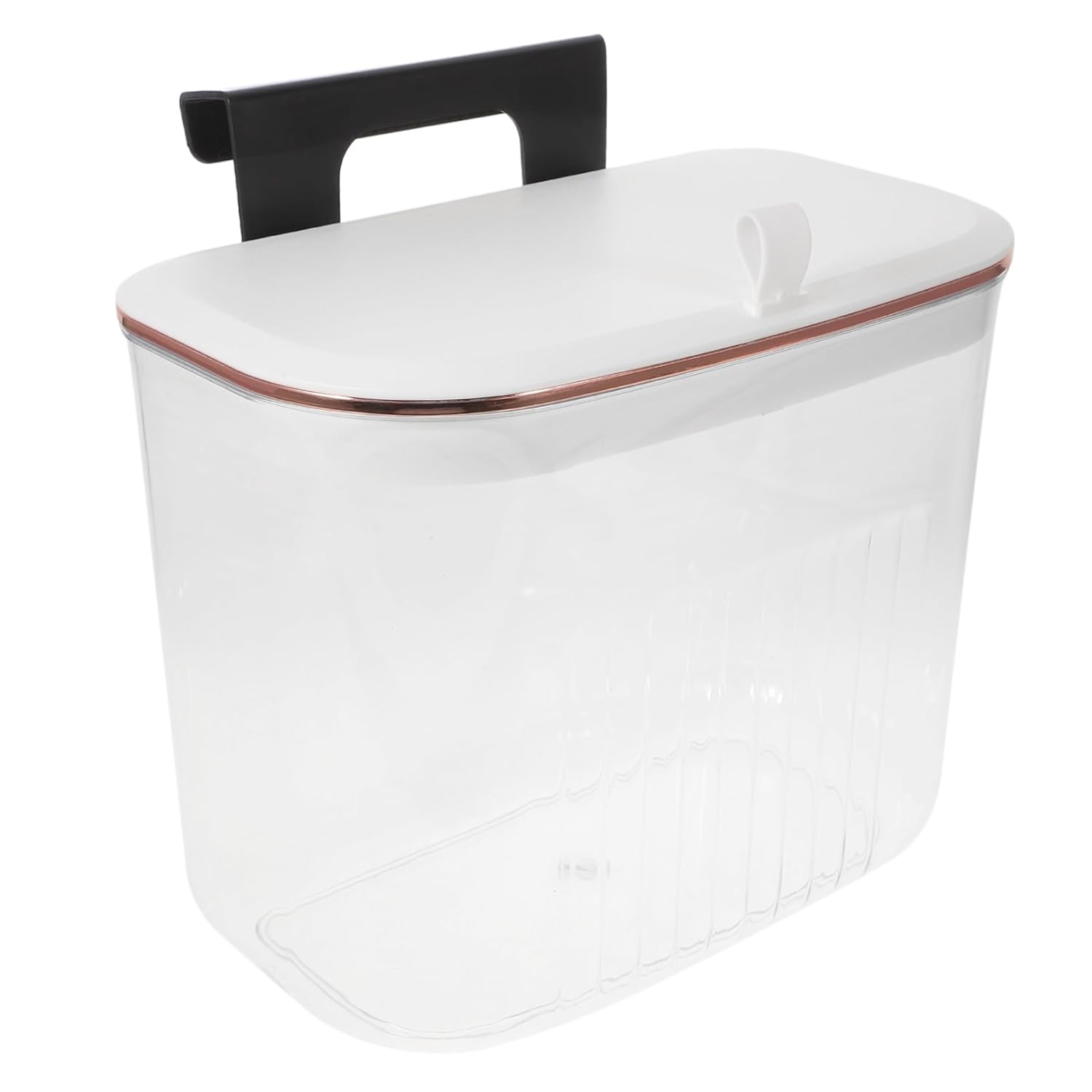 MAGICLULU Cabinet Trash Can Hanging Storage Bucket for Kitchen Lid Stainless Steel