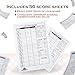 Ever Crescent Supplies Canasta Cards with Point Values, Tray and Score Pads Set. Includes 2 Deck of Cards, Revolving Holder, and 50 Scoring Sheets.