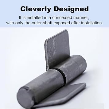 4 PCS Weldable Lift Off Hinges, 45 x 82mm Heavy Duty Weld On Flag Hinge Detachable Door Hinge for Trailer Ramp Gate Door, 2.1mm Thickness (12#)