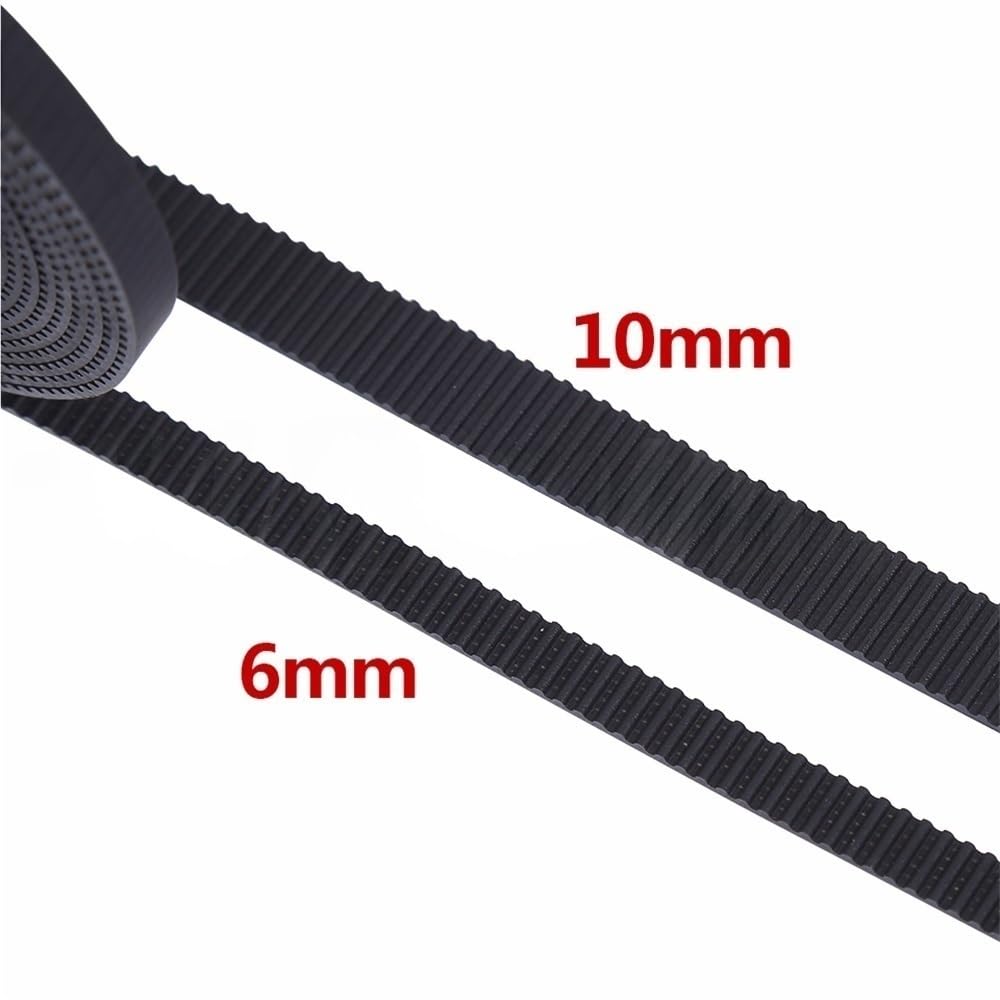 Cinghia di trasmissione della distribuzione Cinghia sincrona dentata apribile modello GT2, cinghia in fibra di gomma e aramide, taglio fai da te, 1 pezz0 | 6MM*100METERS