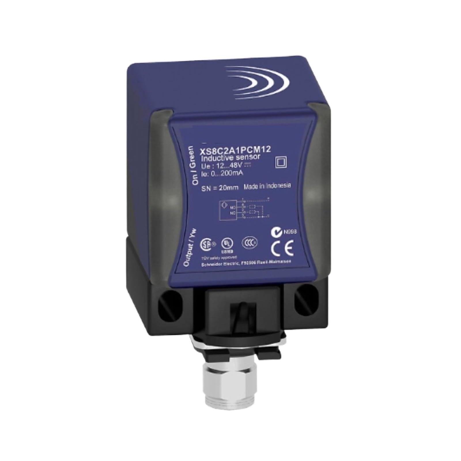 ZVQYSGIW XS8C2A4PCM12 Inductive sensor XS8 40x40x70 - Sn40 mm - 12..48VDC - M12