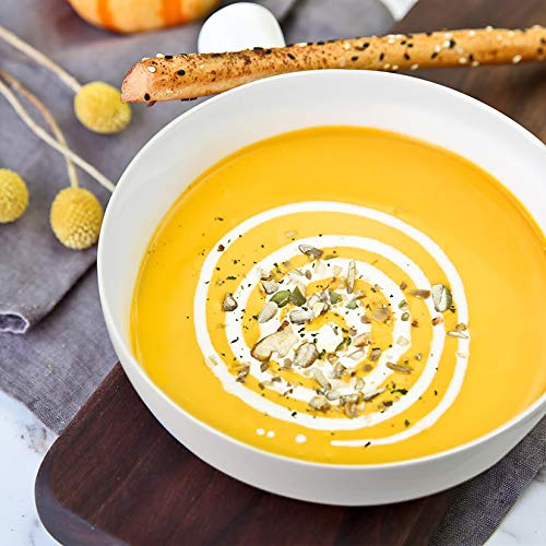 Tglbt 55Oz Porcelain Salad/Soup Bowl- 3 Packs,Serving Bowls For Pasta And Fruit Stackable Round Large,White #TOP3