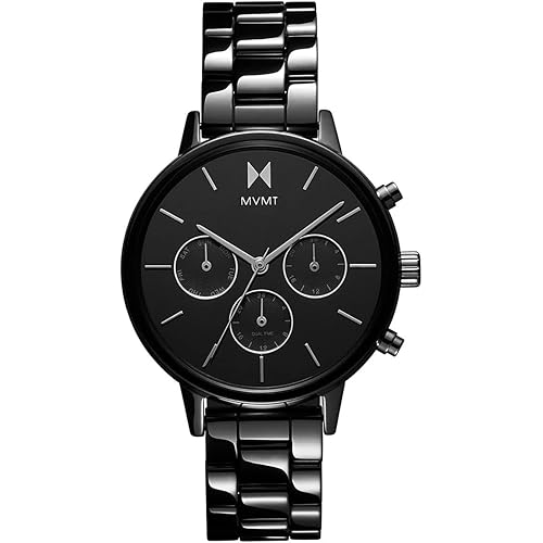 MVMT Nova - Dual Timezone Women’s Wristwatch - Minimalist Dress Watch for Women - 3 ATM/30 Meters Water-Resistant Timepiece - Stainless Steel Analog Women’s Watch with Interchangeable Bands - 38mm