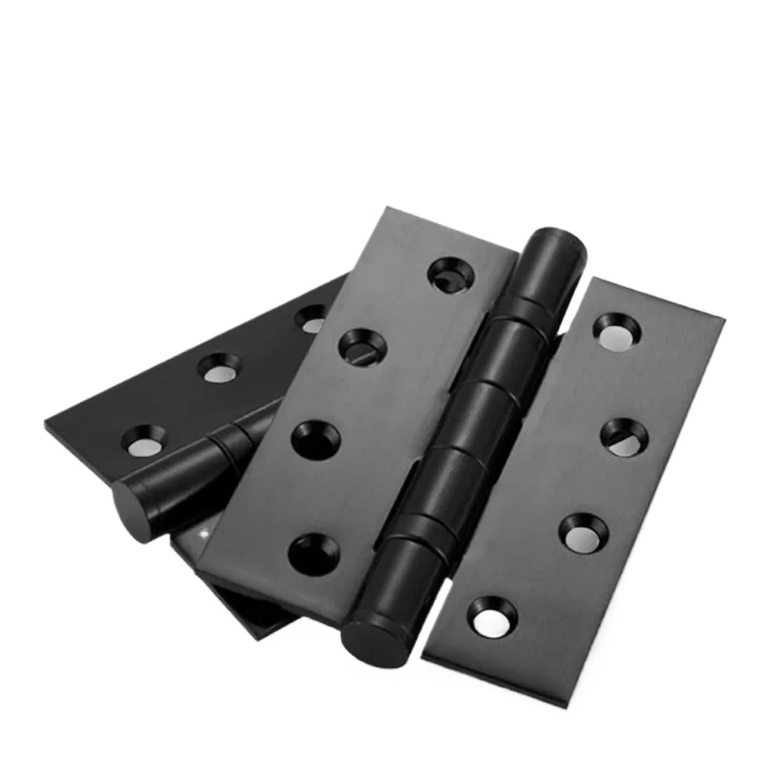 Kdhcvkz Black 1Pcs Stainless Steel Hinge 4 Inch 3Mm Thick Door Hinges(Black)