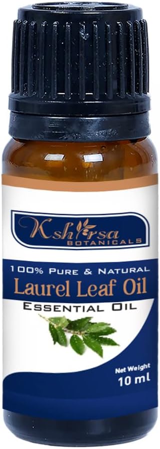 100% Pure & Natural Laurel Leaf Oil (Laurus Nobilis) for Skin & Hair Care (10 ml)