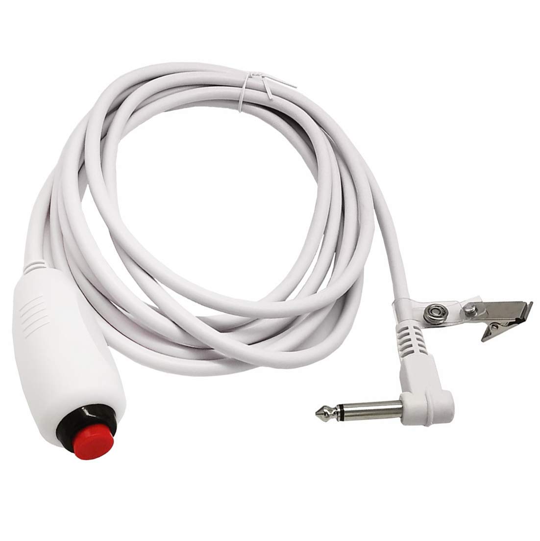 Poyiccot Push Button Cord Cable for Nurse Station, Nurse Call Cord 6.35mm 1/4″ Phone Plug Cable with Bed Sheet Clip for Nurse Station Universal Replacement Call Cord, 9.8feet/3m