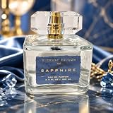 Sapphire Eau de Parfum for Women, 3.4 Fl Oz, 100 ml, Notes of Peach, Rosewater and Musk