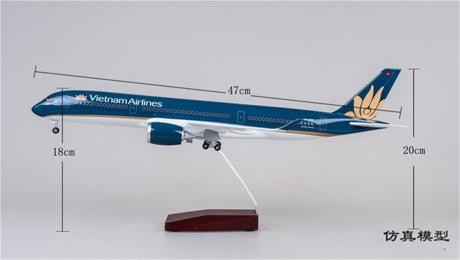 Repliki modeli samolotów 1/142 symulacja cywilnego samolotu pasażerskiego 47cm Finnair dla Airbus A350 repliki modeli samolotów z kołami miniaturowy model samolotu (bez światła)